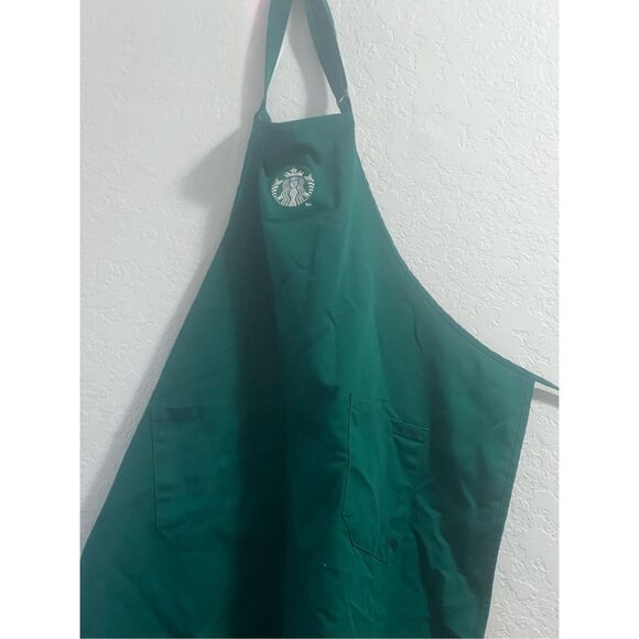 Starbucks Employee Coffee Official Barista Apron Logo Green Costume Halloween - Picture 2 of 3